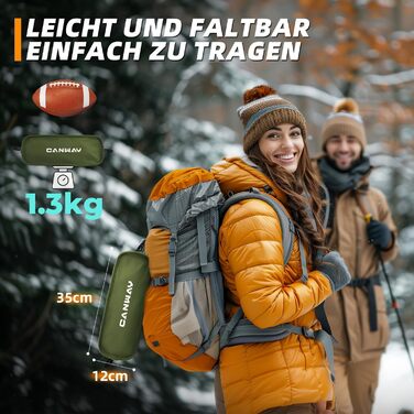 Складний туристичний стілець CANWAY, ультралегкий, 180 кг, армійний зелений
