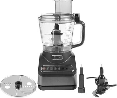 Ninja Food Processor with 4 programs; Chopping, Pureeing, Slicing, Mixing & 3 manual speeds, 2.1L bowl, chopping, slicing & dough blades, 850W, dishwasher safe, Black BN650EU Food Processor
