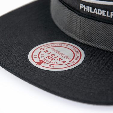 Кепка Mitchell & Ness 2 Tone Box Logo Snapback, універсальний розмір, чорний/сірий