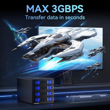 RAID корпус для жорстких дисків на 2 відсіки (2.5/3.5