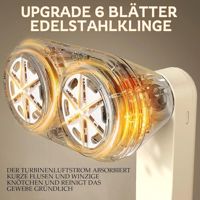 Електрична машинка для видалення ворсу OKYUK з подвійним лезом та LED-дисплеєм – для одягу та меблів, швидко та ефективно, з набором змінних лез