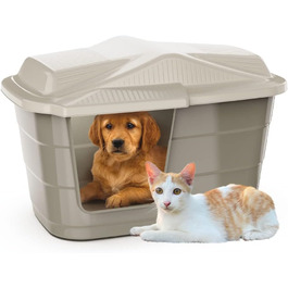 Кітниця/Будка для собак Outdoor/Indoor, вологостійкий пластик, для дому та вулиці