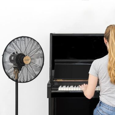 Вентилятор Cecotec EnergySilence 620 RetroDesk: 40 Вт, регульована висота, осциляція, дерев'яний підставник