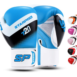 Starpro Kids Boxing Gloves - Small & Delicate Hands - Boxing Gloves for Children Ages 6-10 - Youth Boxing Set Light Blue 4oz