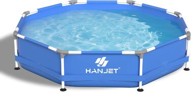 Басейн сталевий каркасний блакитний 244x51 см для дачі та саду