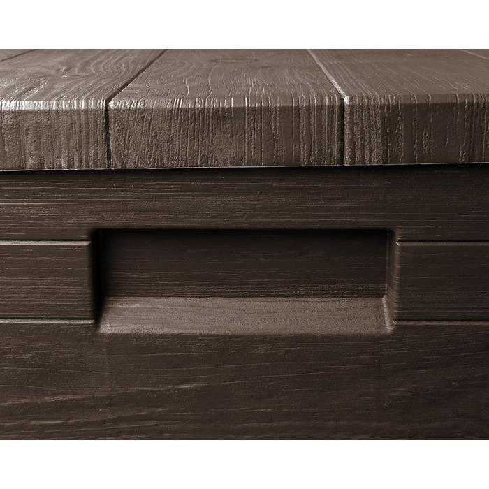 Скриня для зберігання Ondis24 Madera Mini 90л, дерев'яна текстура, з замком, коричнева