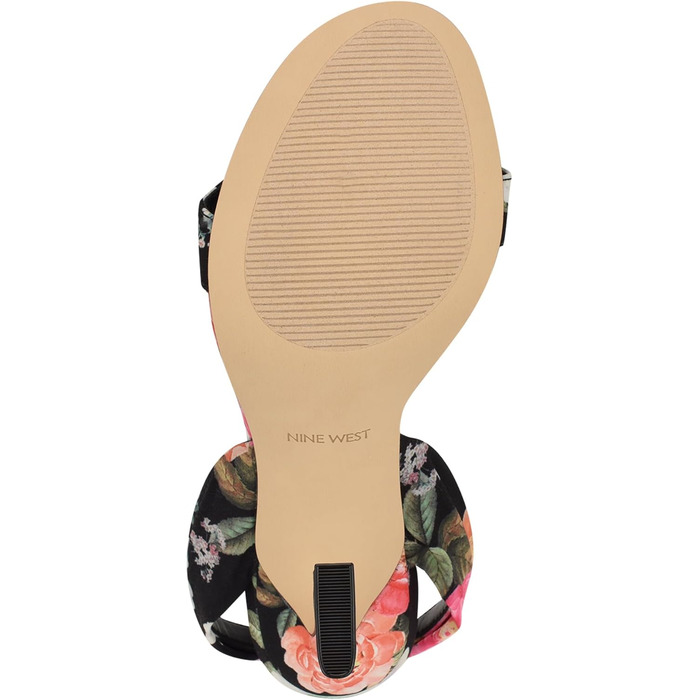 Босоніжки Nine West Kelsie на підборах, 39 EU, Black Summer Blooms принт, жіночі