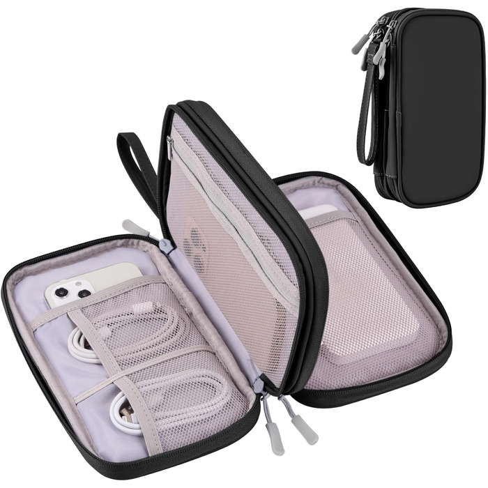 Органайзер для подорожей DDgro Elektronik, водонепроникна сумка для аксесуарів, чорний, розмір L