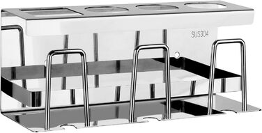 JiGiU Stainless Steel Electric Toothbrush Holder, Wall Mount, Toothbrush Holder, Shower Toothbrush and Toothpaste Holder