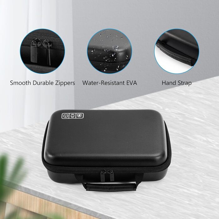 ProCase Electronic Accessories Organizer, Travel Accessory Organizer Bag, Portable Electronic Cable Bag for MacBook Power Adapter, Cables, Apple Pencil, Mouse, USB Flash Drive, Power Bank, SD Card