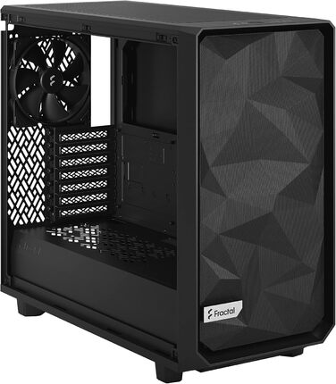 Корпус ПК Fractal Design Meshify 2 Lite White з прозорою панеллю з темпурованого скла, ATX, FD-C-MEL2A-04 (Чорний)