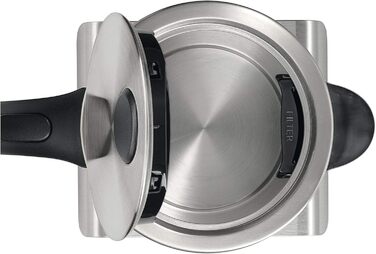 Bosch cordless kettle TWK7S05, automatic shut-off, overheat protection, steam stop automatic, easy cleaning, 1.7 L, 2200 W, black/grey Single