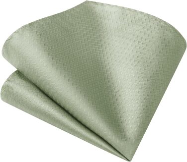 Краватка чоловіча Enlision для весілля, краватка та нагрудна хустинка, комплект з краваткою та запонок, шовкова краватка з візерунком пейслі, однотонна в різних кольорах, салатовий F2