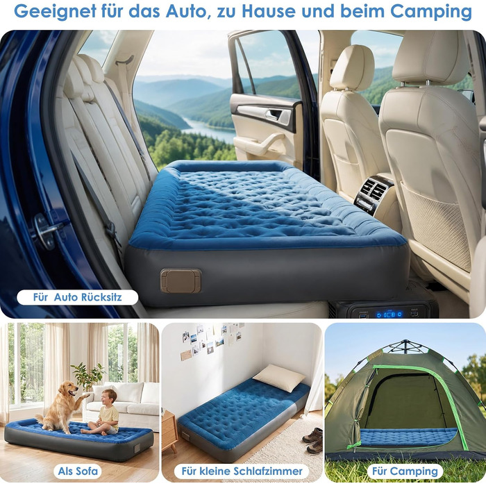 Однопомісна надувна матрац-килимок для кемпінгу та туризму, швидке надування, матеріал TPU