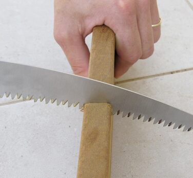Складана садова пилка TABOR TOOLS TTS25E з вигнутим лезом для обрізки дерев, садових робіт, полювання, туризму, кемпінгу