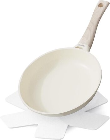 Сковорода керамічна 20 см з антипригарним покриттям для індукції, для смаження яєць та приготування їжі