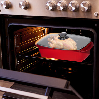 Relaxdays Roasting Pan with Lid