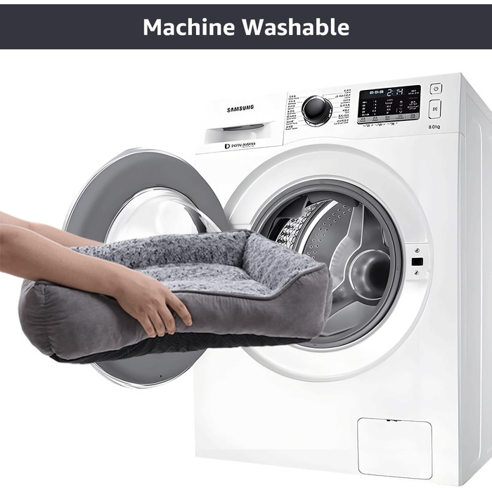 М'яке ліжко-софа для собак X-Small, сіре, 50x48 см, з плащової тканини, антиковзаюча підставка, для заспокоєння