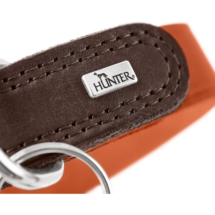 Льорочка для собак HUNTER LEMVIG, колір: коньяк/оливковий, шкіряна, міцна та надійна, м'яка, комфортна, елегантна та стильна, Made in Germany, розмір: 55 коньяк/оливковий 55