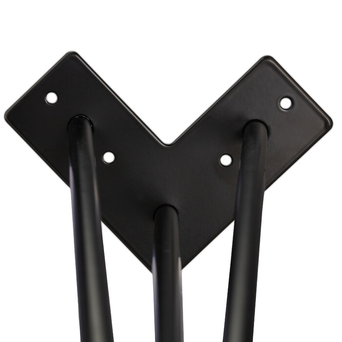 Relaxdays 4-Piece Hairpin Leg Set with 3 Supports