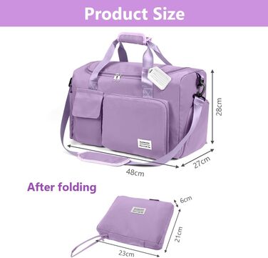 Спортивна сумка Flintronic 35L: водонепроникна дорожня сумка-валіза для чоловіків та жінок (з біркою) - блакитна (#6 Llia)