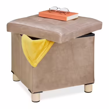 Relaxdays Ottoman with Tray