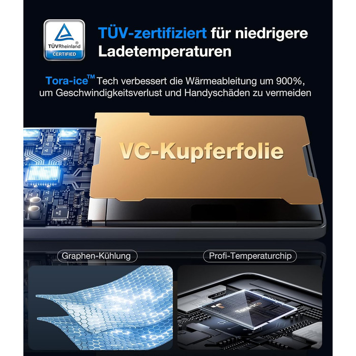 Powerbank TORRAS MiniMag Ultra Slim для iPhone 17 Pro Max, 5000mAh, MagSafe, USB-C, бездротова, сірий титан