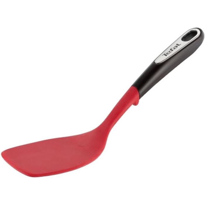 Лопатка кухонна Tefal Ingenio K20645 силіконова, чорно-червона, нержавіюча сталь, для посуду з антипригарним покриттям