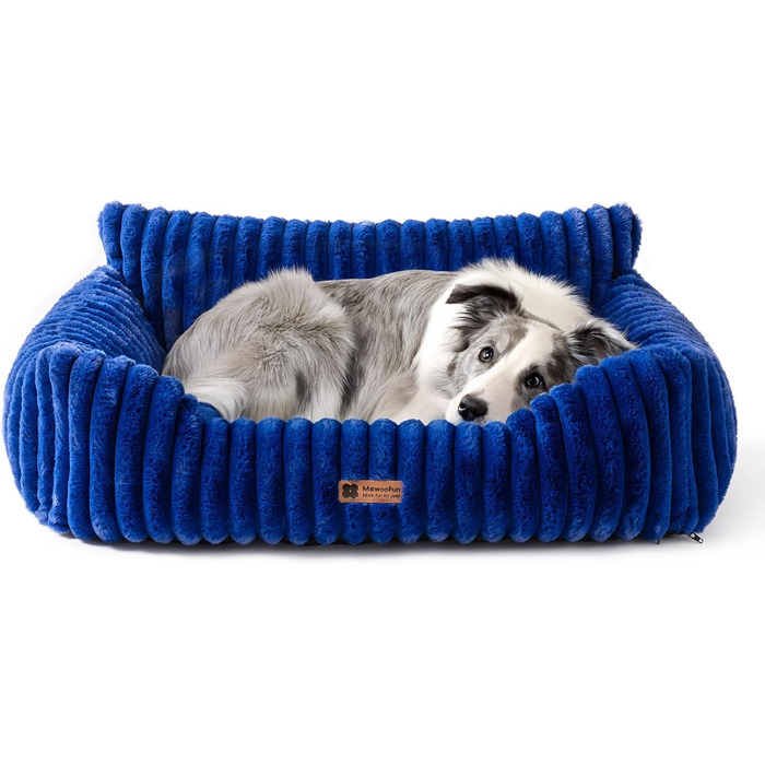М'яке ліжко для котів та собак MEWOOFUN, 91x72x30 см, Marineblau (Темно-синій)