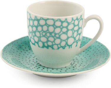 Villa d'Este Home Tivoli, Marea Espresso cups with saucer, set of 6