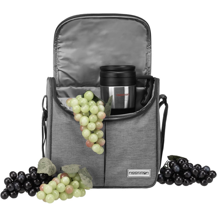 Anndora Cooler Bag Light Grey - Model Selection (04 Liter - Light Grey Melange)