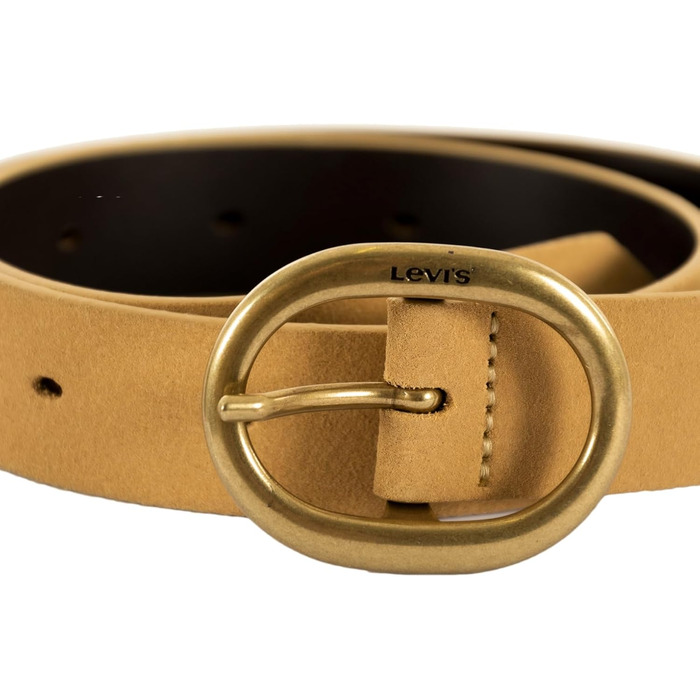 Пояс жіночий Levi's High-Low, колір бежевий (Bisque), 1 шт.