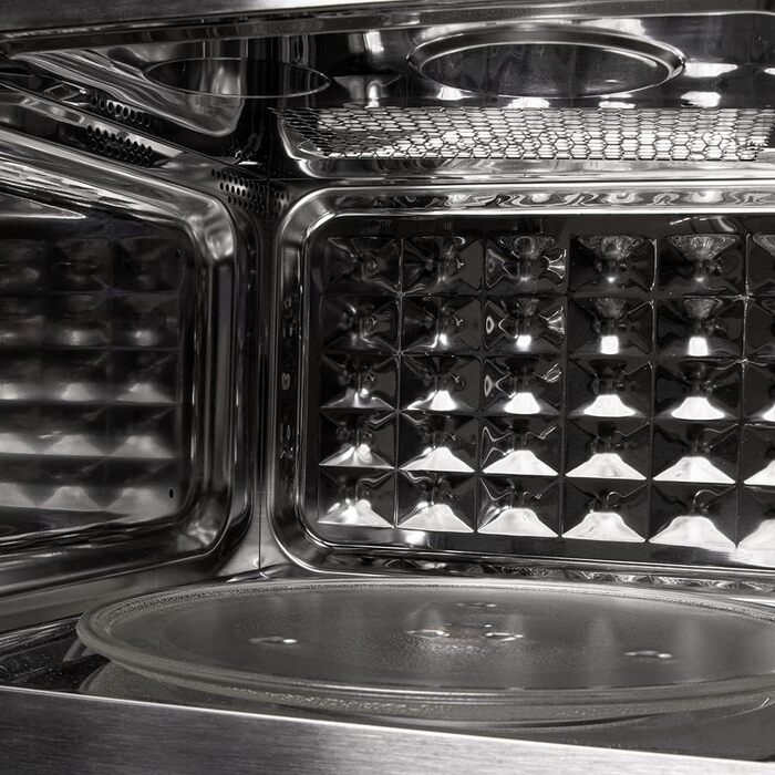 Мікрохвильова піч Cecotec GrandHeat 2000 вбудована, чорна. 1200 Вт, 21 л, гриль, 8 функцій, сенсорний дисплей, таймер