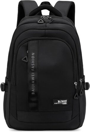 Шкільний рюкзак для підлітків, 2025 рік, для школи, гімназії, старшої школи, 26L, чорний