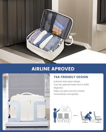 Рюкзак LOVEVOOK для жінок, ручна поклажа, 40x30x20 см, 24л, для ноутбука 14 дюймів, для подорожей, бізнес-рюкзак, бежевий