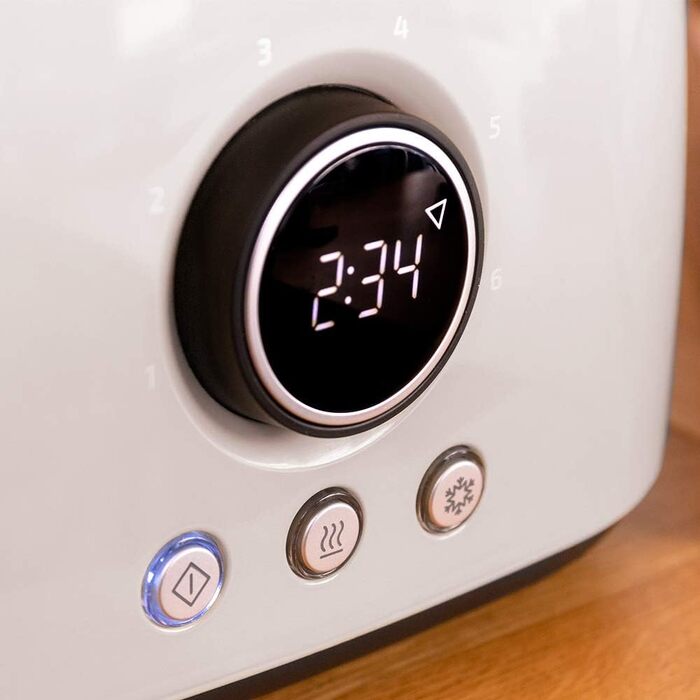 Тостер Cecotec ClassicToast 8000 Biege Double: 800 Вт, 2 широкі слоти, 3 функції, бежевий колір