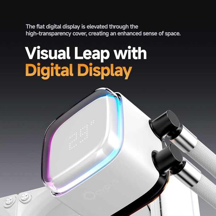 AIO водяне охолодження ПК з цифровою дисплеєм, 360 мм, для AMD AM4/AM5 та Intel LGA 115X/1200/1700/1851 (Iota L36 WH)