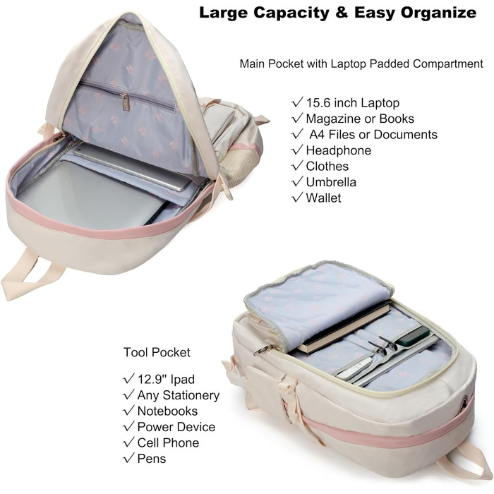 Жіночий рюкзак для ноутбука 15.6