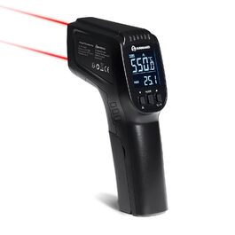 Інфрачервоний термометр BURNHARD з подвійним лазером, -50 – 550 °C, з функцією утримання, регулюванням випромінювання, для піцокаменів та грилів