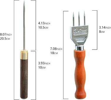 Ice pick set with safety wood handle. Ice pick for breaking ice. Ice pick tool. Ice pick for the kitchen. Kitchen tool. Ball crusher. Ice crusher. Ice pick for...
