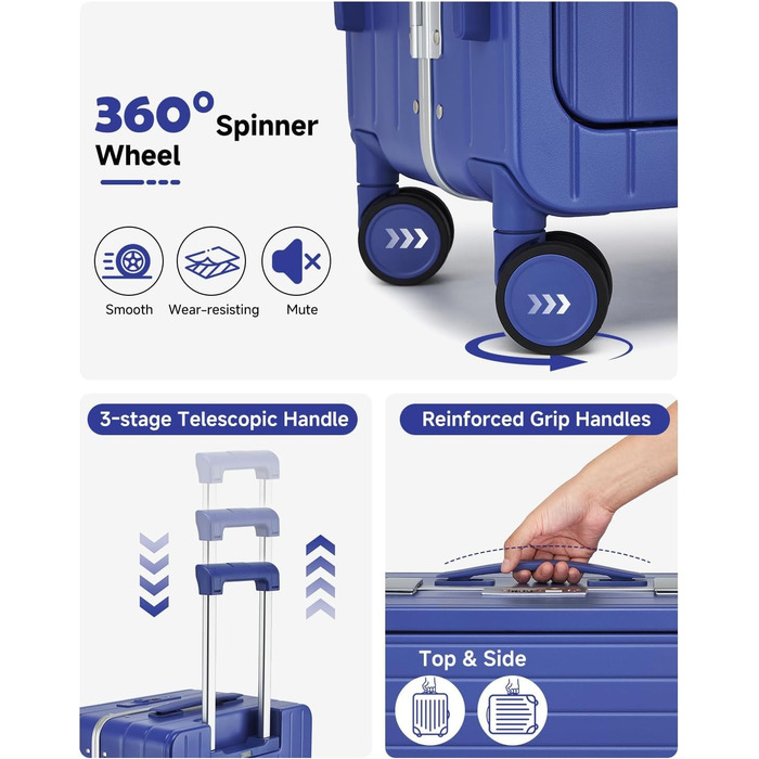 Чемодан ручної об'єм Sea Choice з відділенням для ноутбука 15.6