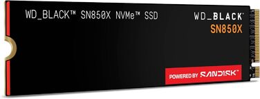 SSD WD_BLACK SN850X 4TB NVMe PCIe Gen4 - ігровий накопичувач, 7300 МБ/с, 6300 МБ/с