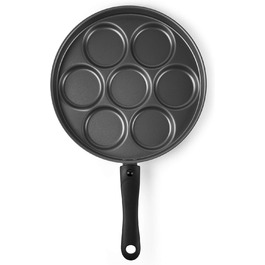 Excelsa Scheibe Cook Pan, 7 compartments, for pancakes/crepes, diameter: 28 cm, aluminum