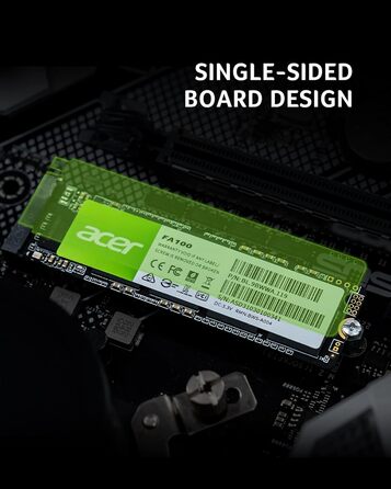 SSD Acer FA100 512GB PCIe 3.0 NVMe - Швидкий накопичувач для ПК та ноутбука