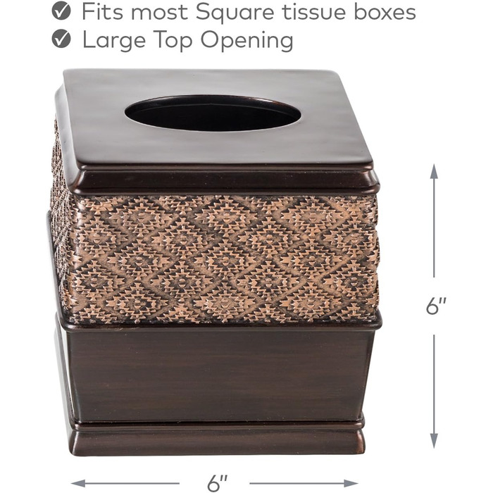 Набір аксесуарів для ванної кімнати Creative Scents – 6 предметів: дозатор для мила, мильниця, попільничка, тримач для зубних щіток, кришка для серветок