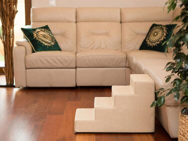 Сходинка для собак та котів Tiertreppen - пандус з 4 ступенів, висота 40 см, бежевий