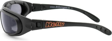 Окуляри для мотоциклістів HELLY No.1 Bikereyes Eagle, багатофункціональні, антизапотівні, вітрозахисні, змінні дужки та ремінець, захисне скло HLT, стандарт DIN EN 166