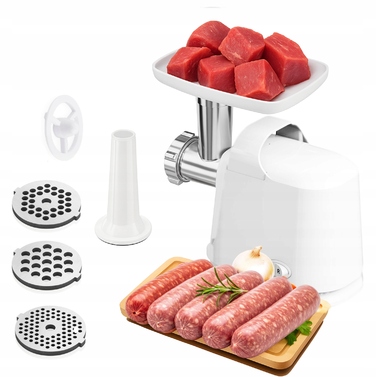 М'ясорубка Floria 1300 Вт, 1,5 кг/хв, 3 решітки, з насадкою-шинковкою