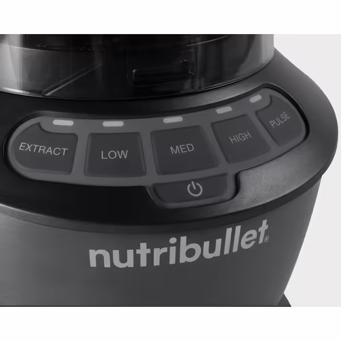 NutriBullet Full Size Blender, Electric Mixer, Multifunctional Immersion Blender, Professional Blender, 1000 Watt Power, 1.6L Pitcher, Grey, NBF450DG 1000 Watt Black