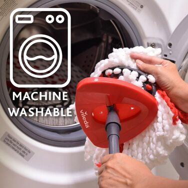 Набір для миття підлоги Vileda Turbo Wischmopp: мікрофібра, телескопічний стілець, відро з віджимом, для всіх поверхонь